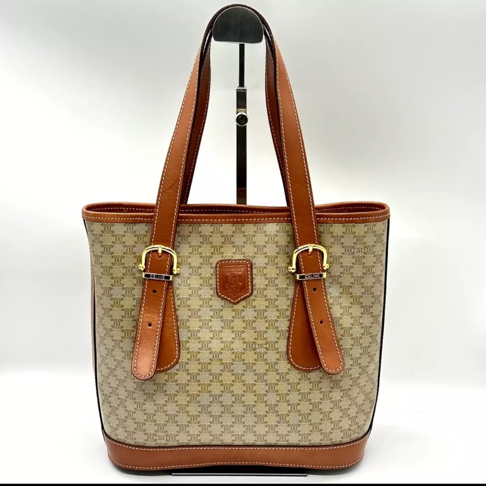 Vintage Céline Macadam Bucket Bag